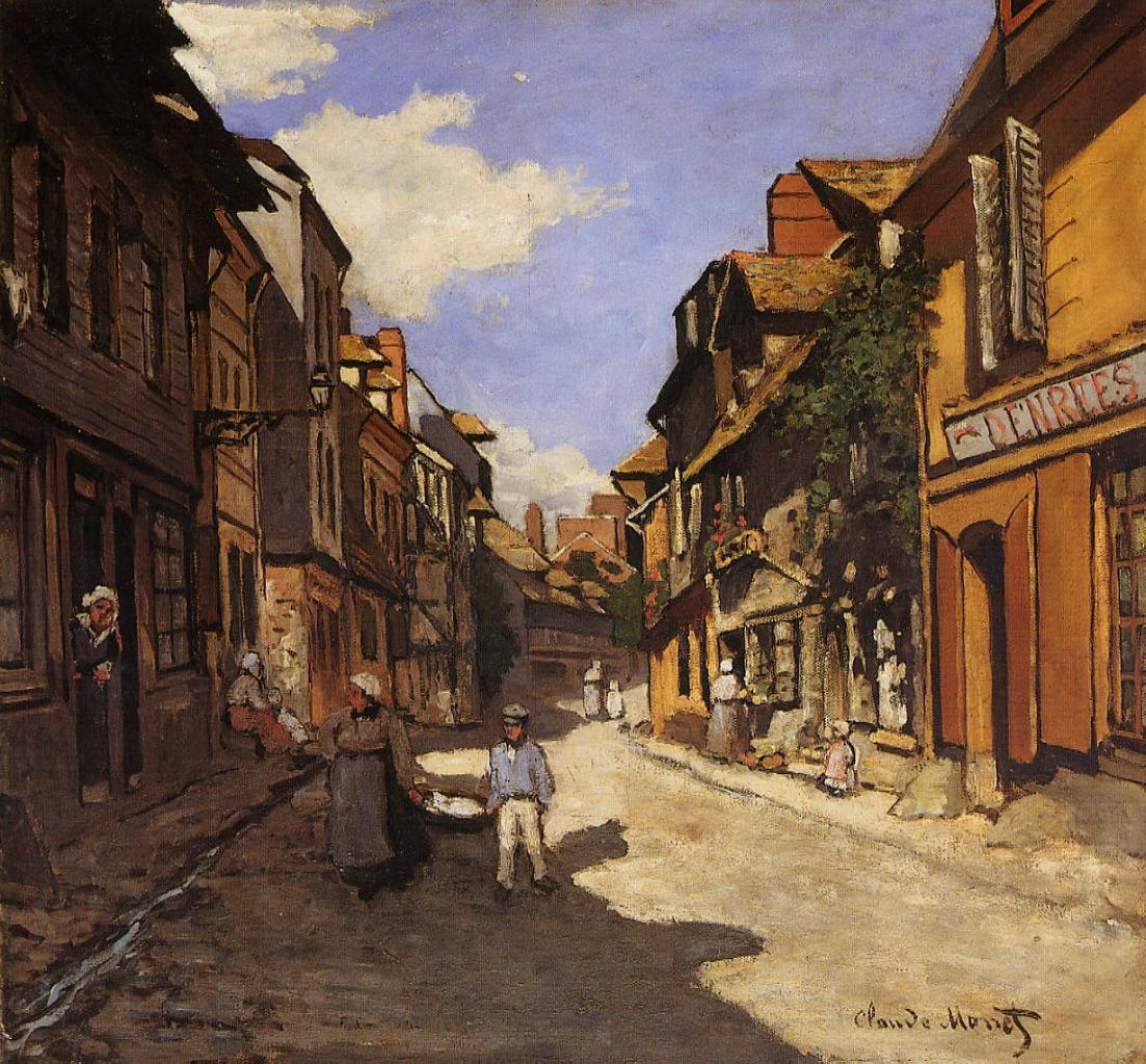 Street of the Bavolle Honfleur 1864